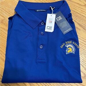 Cutter & Buck Royal San Jose State Spartans Big & Tall  Polo, 4xl
